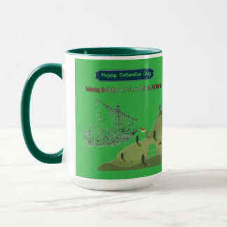 Mug Honneur à Colombus vert émeraude