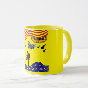 Mug Honneur le jour du souvenir jaune