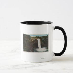 Mug Honolulu, HI - vue des automnes d'arc-en-ciel