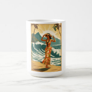 Mug Honolulu vintage Hawaii Mid-Pacific Travel