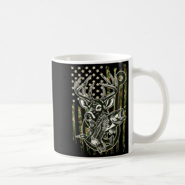 Mug Hook Antler Heart Love Fishing Hunting Fish Deer H (Droite)