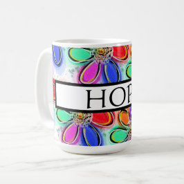 Mug Hope Artsy Motif d'aquarelle