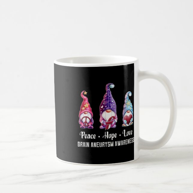 Mug Hope Love Gnomes Cerveau Aneurysme Sensibilisation (Droite)