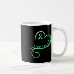 Mug Hope Love Green Ribbon Sensibilisation à la santé 
