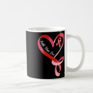 Mug Hope Love Red Ribbon Heart Disease Awareness 1