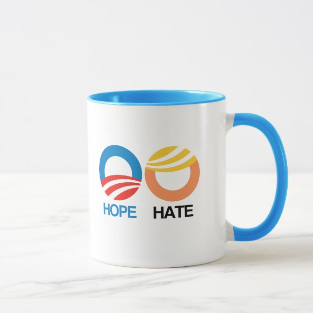 Mug HOPE (Obama) contre HATE (Trump) (Droite)