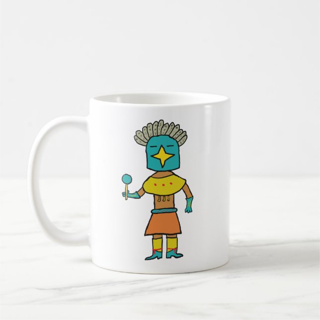 Mug Hopi Doll Blue Star Kachina (Gauche)