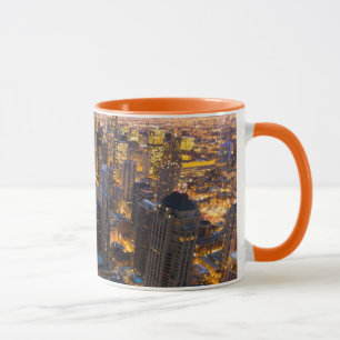 Mug Horizon du centre de Chicago au crépuscule