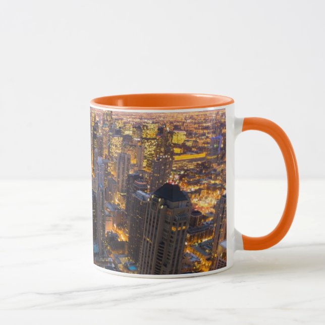 Mug Horizon du centre de Chicago au crépuscule (Droite)