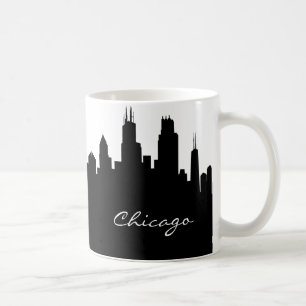 Mug Horizon noir et blanc de Chicago