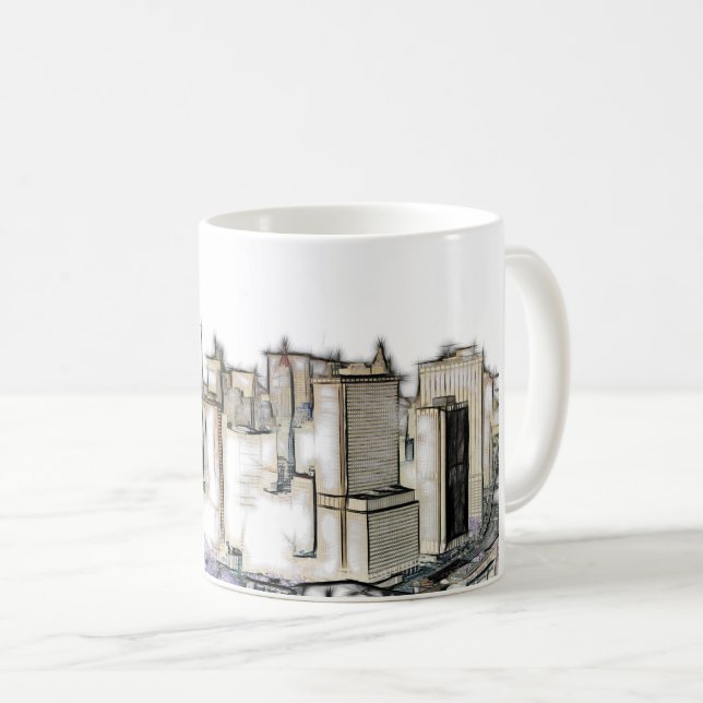 Mug Horizon urbain de New York (Devant droit)