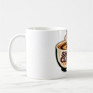 Mug Horloge de tir Café Basket-ball Espresso Humour