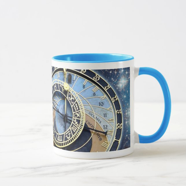 Mug Horloge-Time et espace astronomiques de Prague (Droite)