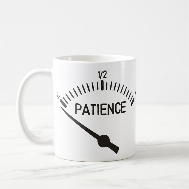 Mug Hors de la mesure de gaz de la patience (Gauche)
