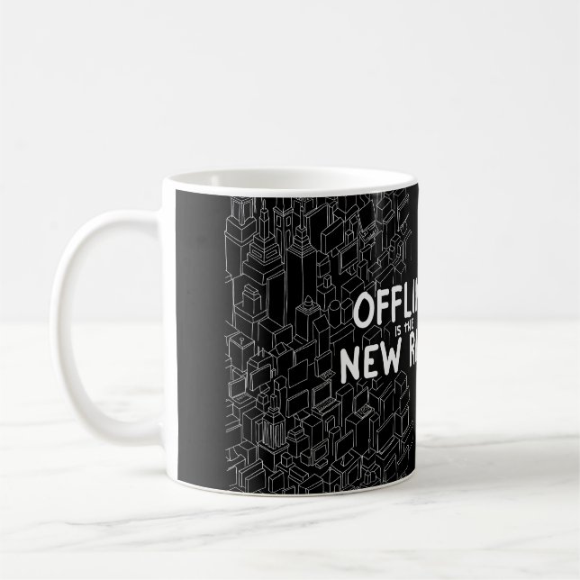 Mug Hors ligne est le New Rich (Gauche)