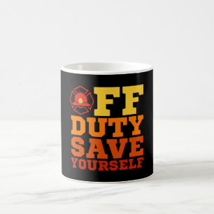 Mug HORS Tâche Sauvez-Vous Pompier Retraité