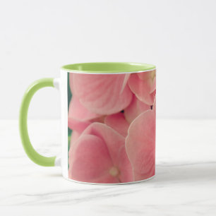 Mug Hortensia Hydrangea fleurs rose pastel floral