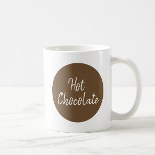 Mug Hot Chocolate amateurs de typographie moderne et d