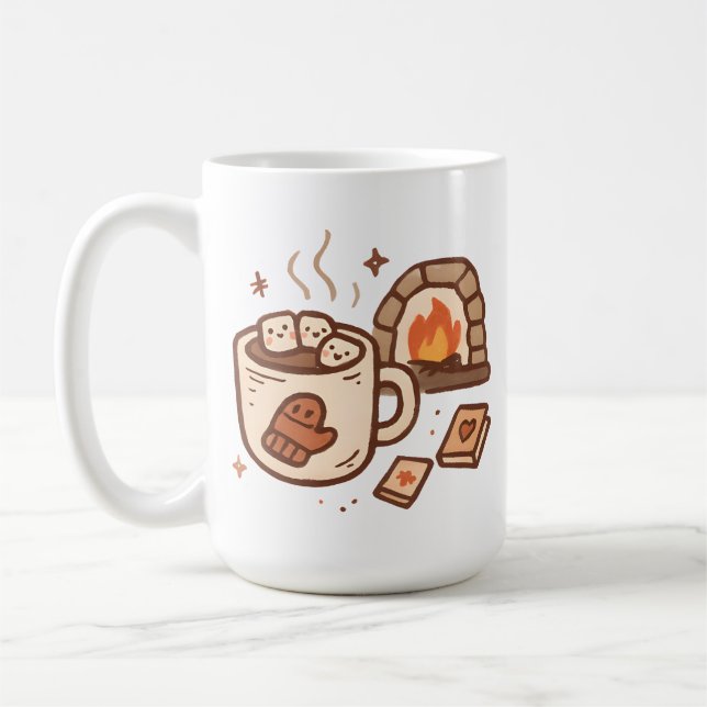 Mug Hot Cocoa & Fireplace (Gauche)