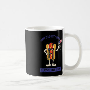Mug Hot Diggity Chien Juillet 4 Patriotique Patriotiqu