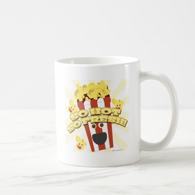 Mug Hot Fresh Popcorn Film Time Fun Cartoon (Droite)
