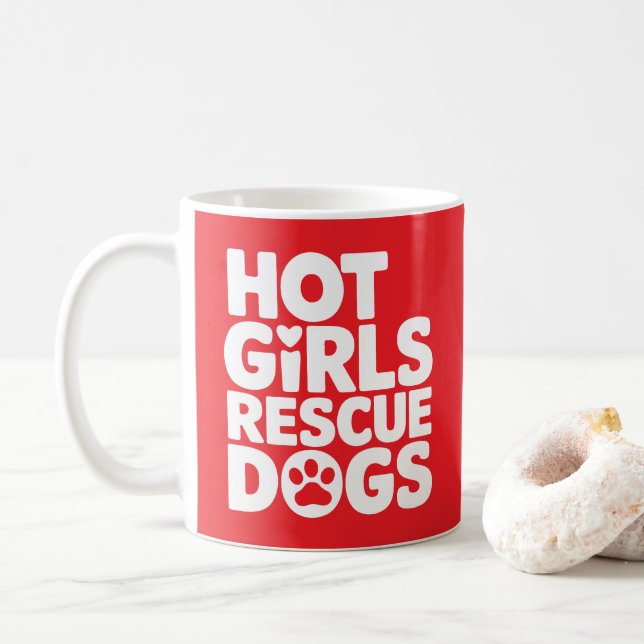 Mug Hot Girs Secourt Chiens (Avec donut)