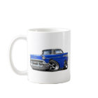 Hot rod 1957 Bleu-Blanc de Chevy Belair