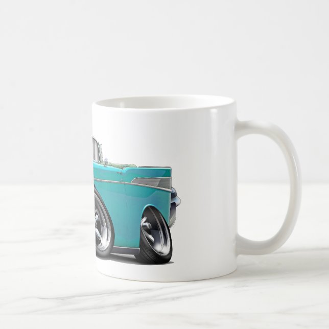 Mug Hot rod 1957 de convertible de turquoise de Chevy (Droite)