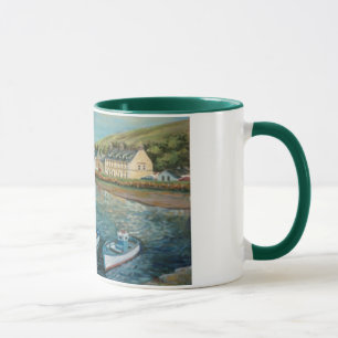 Mug Hôtel de baie, Cushendun - peinture à l'huile par