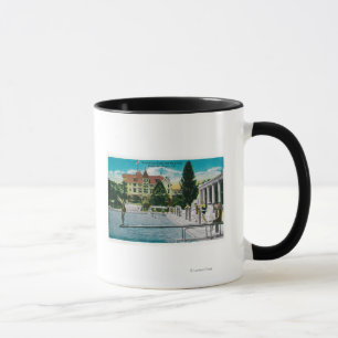 Mug Hôtel Del Monte nageant le réservoir et le