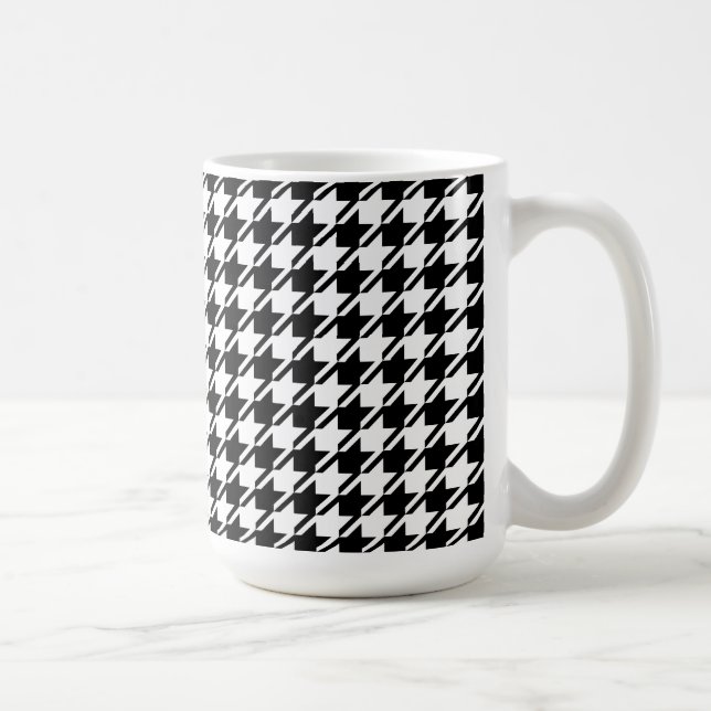 Mug Houndstooth BW Rpt Motif (Droite)
