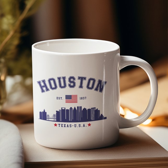 Mug Houston Skyline in Modern Style (Créateur téléchargé)