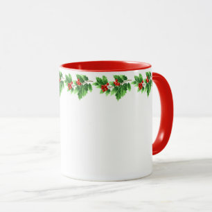 Mug Houx de Tasse-Vacances de Noël