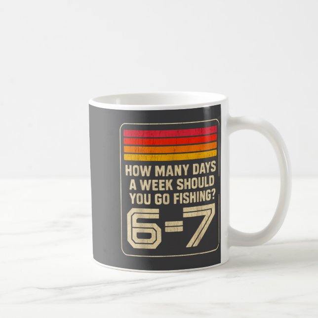 Mug How Many Days A Week Should You Go Fishing  (Droite)
