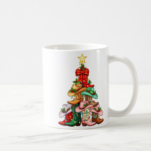 Mug Howdy Christmas Tree Western Cowgirl Boots Xmas Li (Droite)