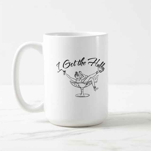 Mug Hubby classique pour les jeunes mariés (Gauche)