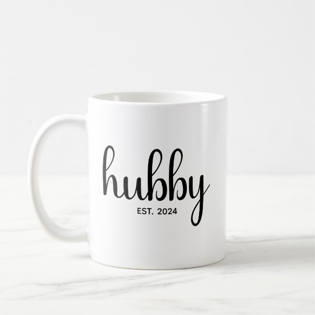 Mug Hubby HNE Année Couple Mariage Anniversaire (Gauche)