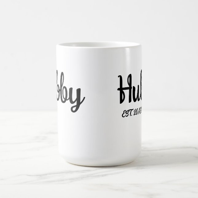 Mug Hubby Mariage Anniversaire des voeux pour mari (Centre)