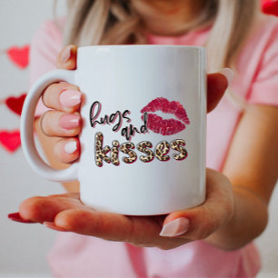 Mug Hugs et baisers Saint-Valentin