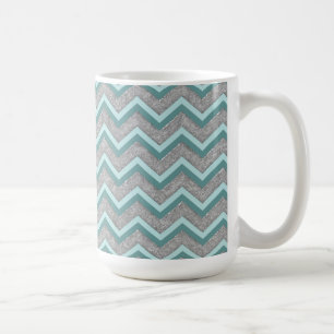 Mug Huile d'argent et ZigZag Turquoise