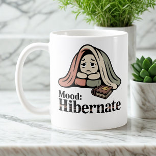 Mug Humeur : Hiberner Retraite confortable avec cons
