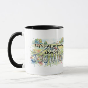 Mug Humour Amusant Golf Citation Choix De Vie