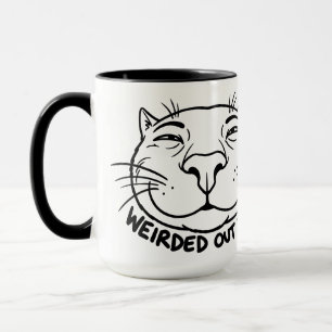 Mug Humour Chatouilleux de Chat en Gros Plan Déjà Débo