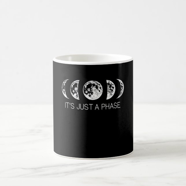 Mug Humour d'astronomie des phases de la lune (Centre)