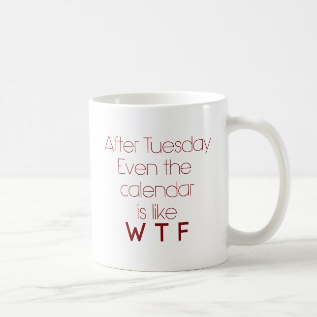 Mug Humour de bureau de WTF (Droite)