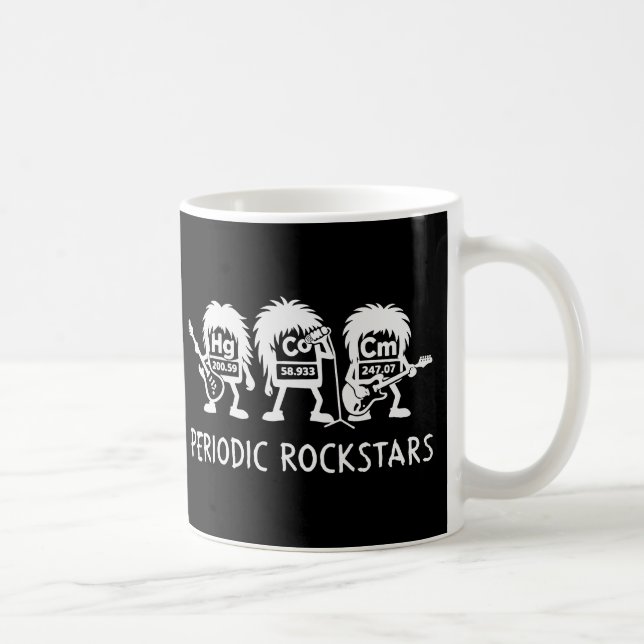 Mug Humour de chimie des Rockstars périodiques (Droite)