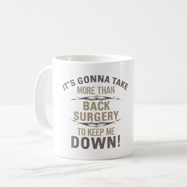Mug Humour de chirurgie de retour (Devant gauche)
