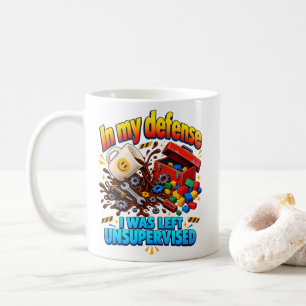 Mug Humour de créateur En ma défense, j'ai été laissé