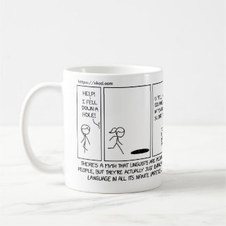 Mug humour de linguiste xkcd - Georgetown OLE