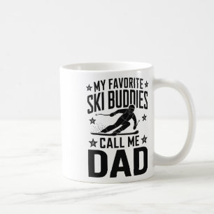 Mug Humour de papa skieur conception skieur drôle